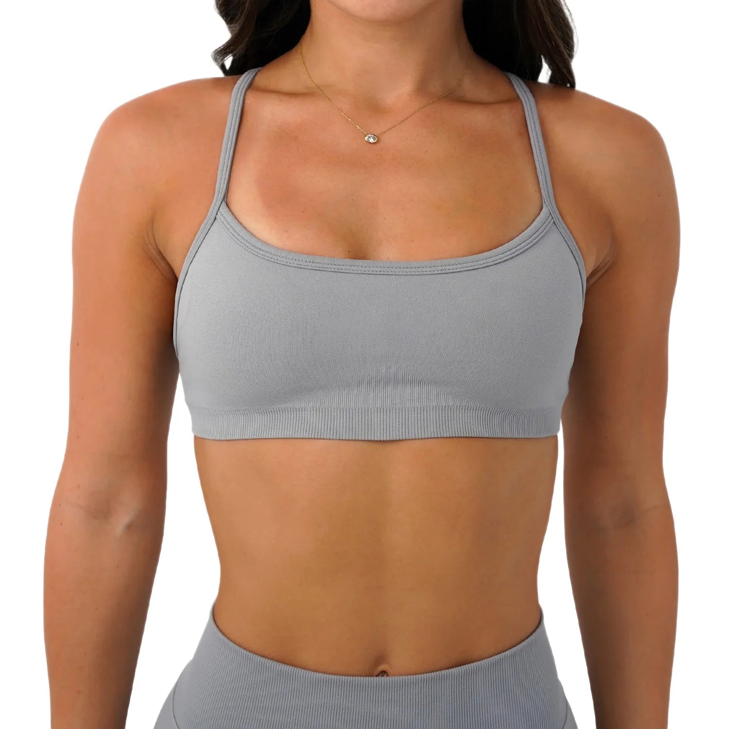 Bravellea Seamless Yoga Bra - 3-Way Convertible Strap with Removable Pads