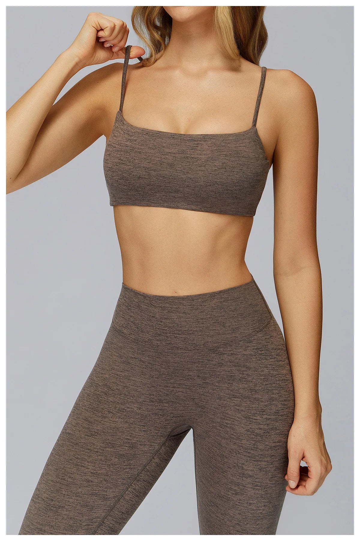Bravellea Hollow Back Yoga Bra - Push-Up Quick-Drying Fitness Sports Top