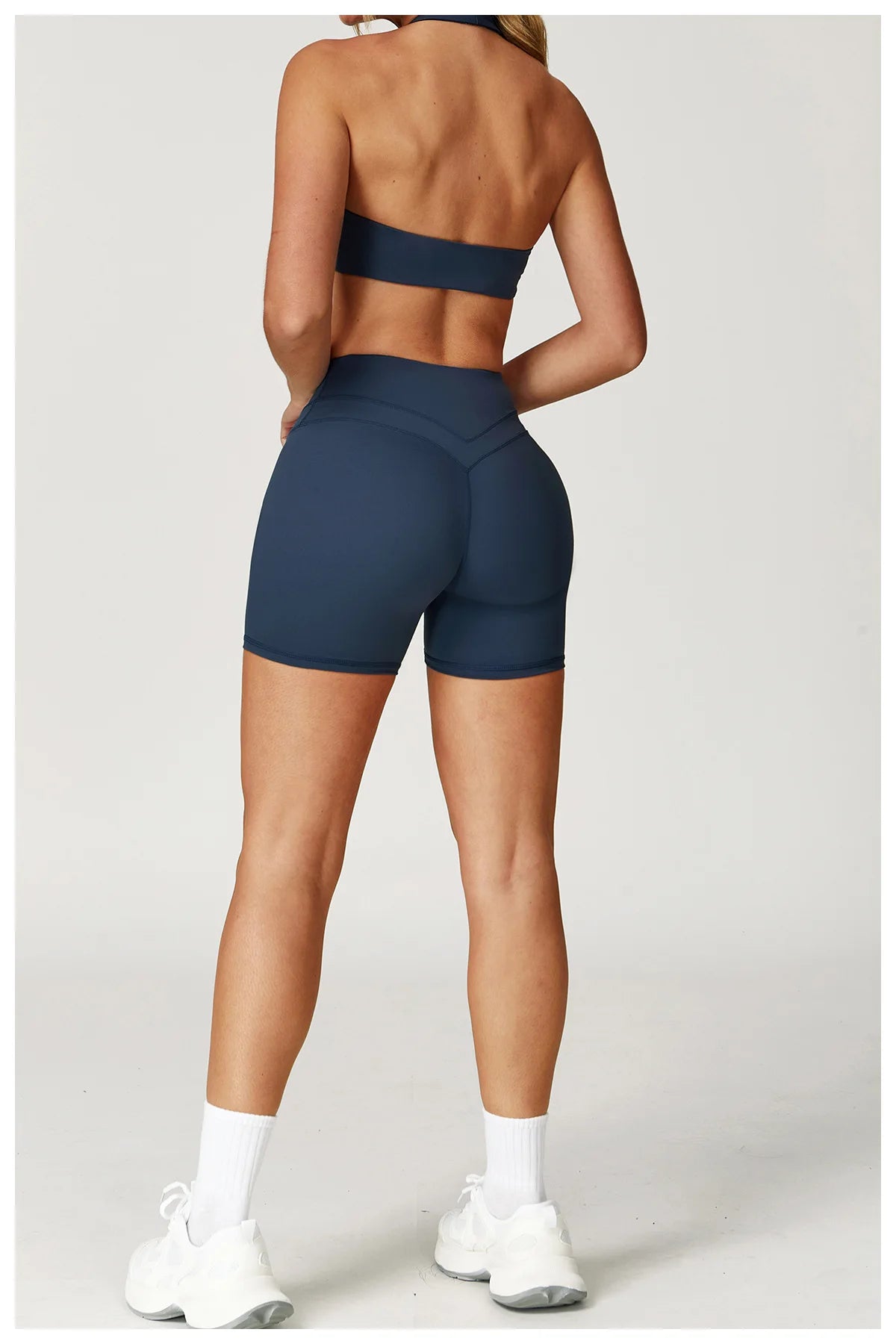 Bravellea Push-Up Sports Bra - Fitness Halter Yoga Shockproof Gym Top