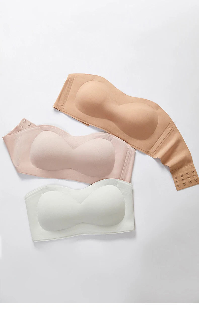 Bravellea Strapless Adhesive Bra Set - Push-Up Non-Slip Invisible 2pcs