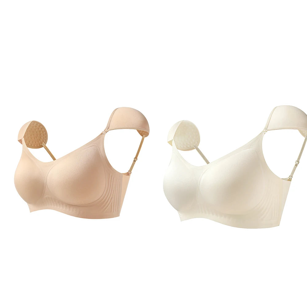 Bravellea Seamless Invisible Bra - Large Bust Removable Pads M-2XL