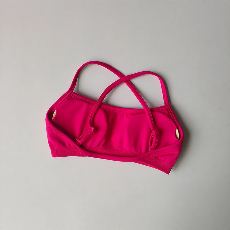 Bravellea Shockproof Seamless Sports Bra - Beautiful Back Gym Crop Top