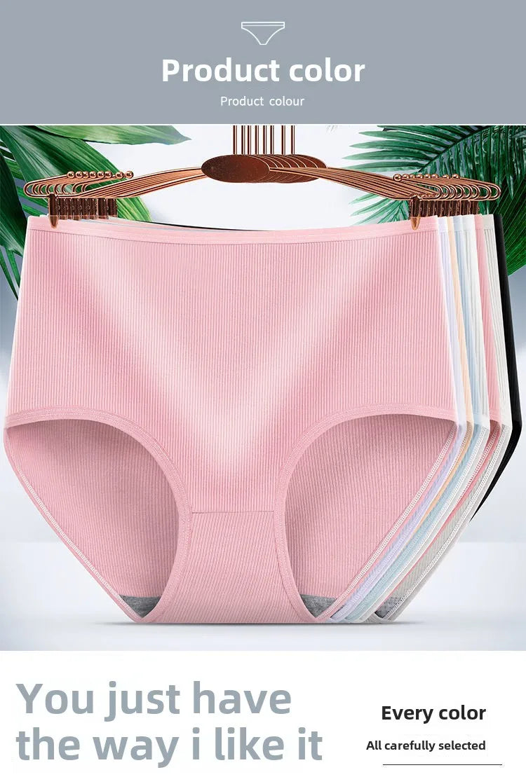 Bravellea High Waist Shaping Panties 5-Pack - Body Sculpting Plus Size Briefs.