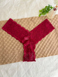 Bravellea Personalized Crystal Name Thong - Custom Text Lace G-String Gift