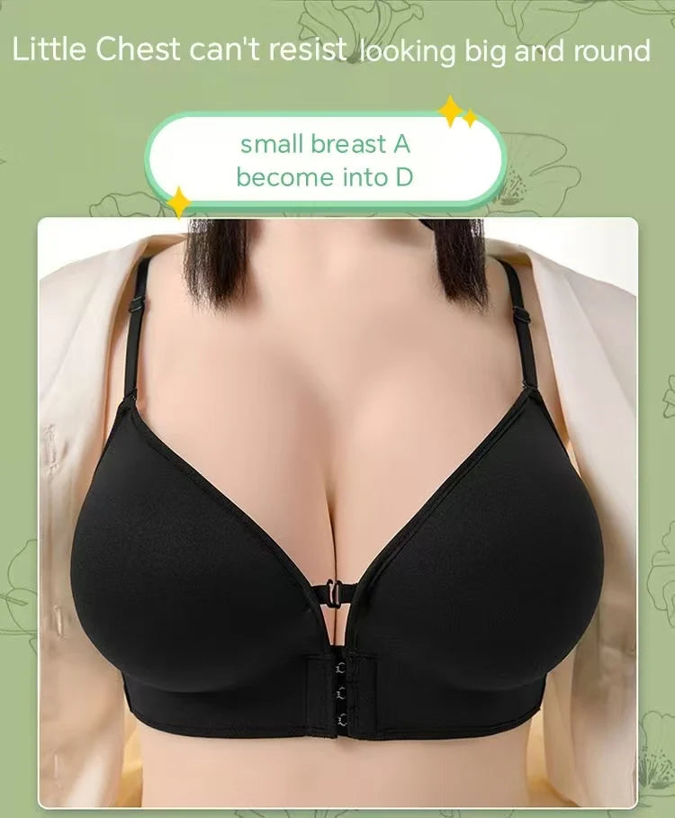Bravellea Front Closure Push-Up Bra - 12CM Ultra Thick Padded for Small Chest