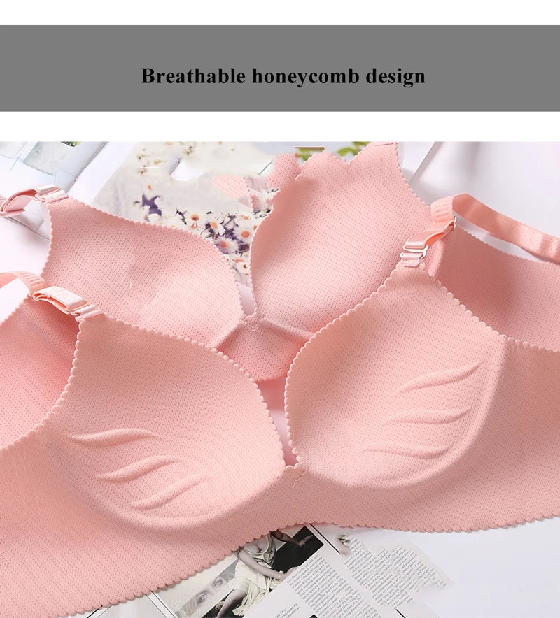 Bravellea Seamless Bra Set - Wire-Free Push-Up 3/4 Cup Adjustable Lingerie