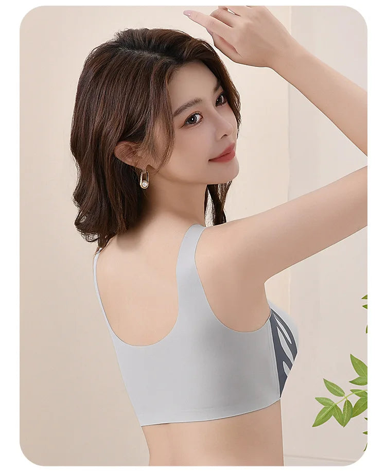 Bravellea Seamless Vest Bra - Wireless Push-Up Anti-Sagging Camisole