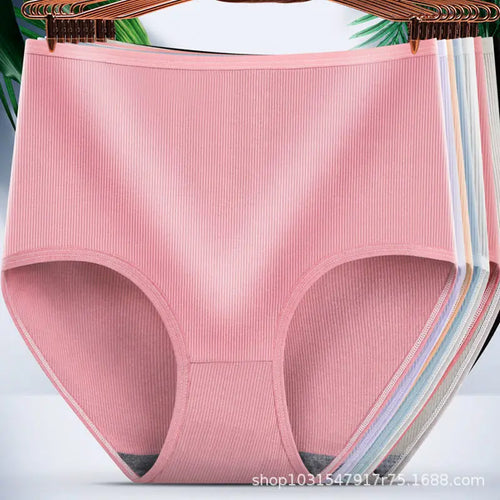 Bravellea High Waist Shaping Panties 5-Pack - Body Sculpting Plus Size Briefs.