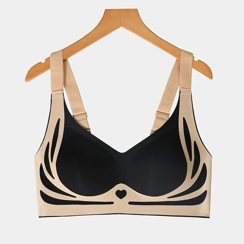 Bravellea Seamless Vest Bra - Wireless Push-Up Anti-Sagging Camisole