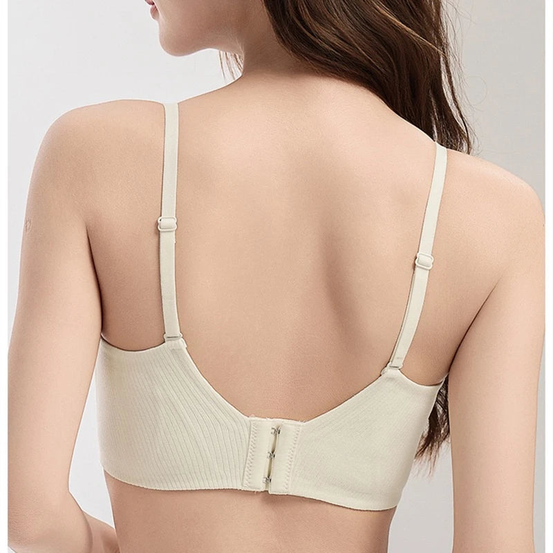 Bravellea Seamless Wireless Push-Up Bra - Soft Support for All Breast Sizes
