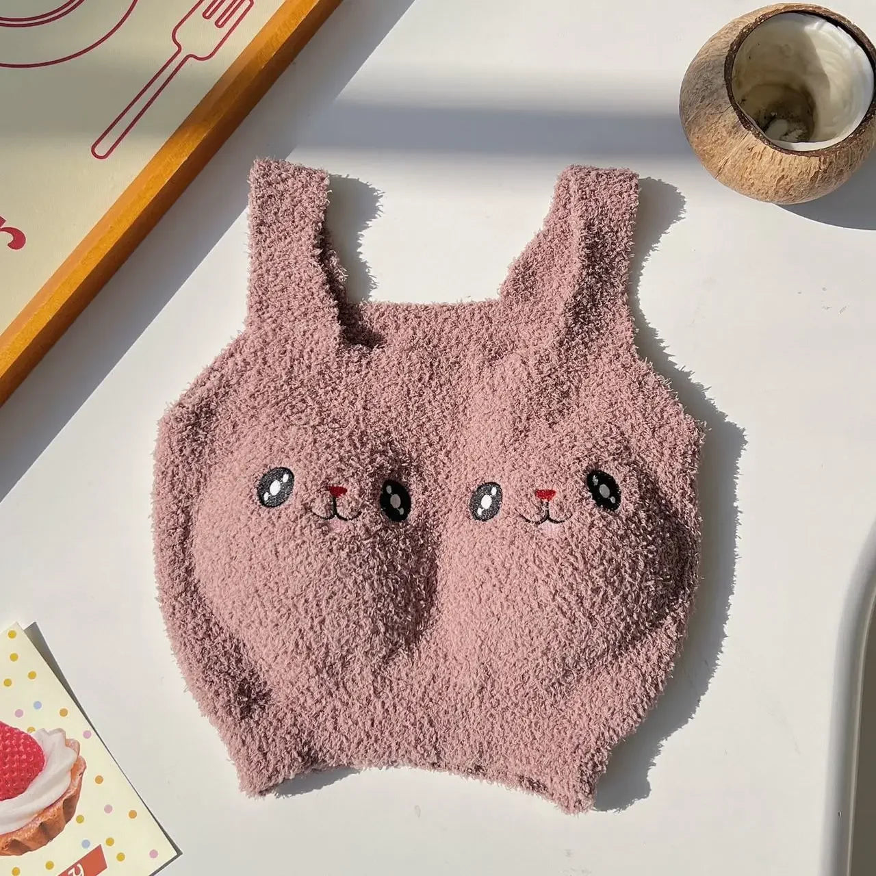 Bravellea Winter Plush Warming Bra - Anti-Freezing Thermal Vest with Chest Pad