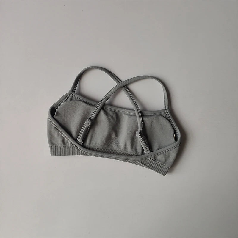 Bravellea Shockproof Seamless Sports Bra - Beautiful Back Gym Crop Top
