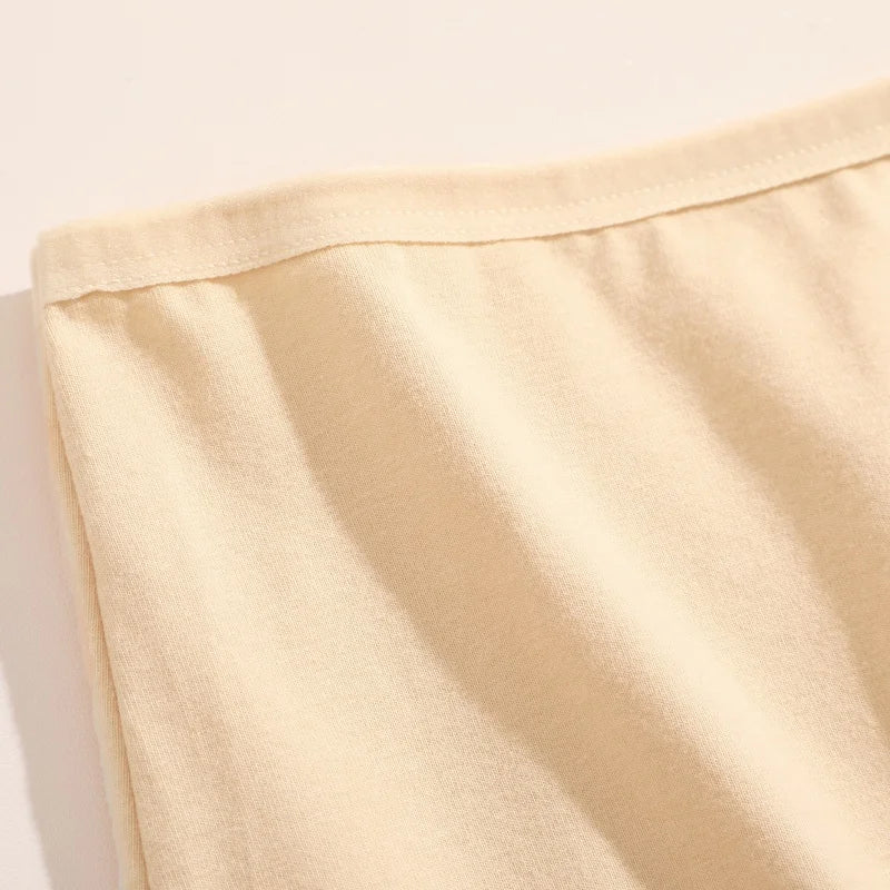 Bravellea Cotton Boxer Briefs 4-Pack - Seamless High Waist Women's Underwear