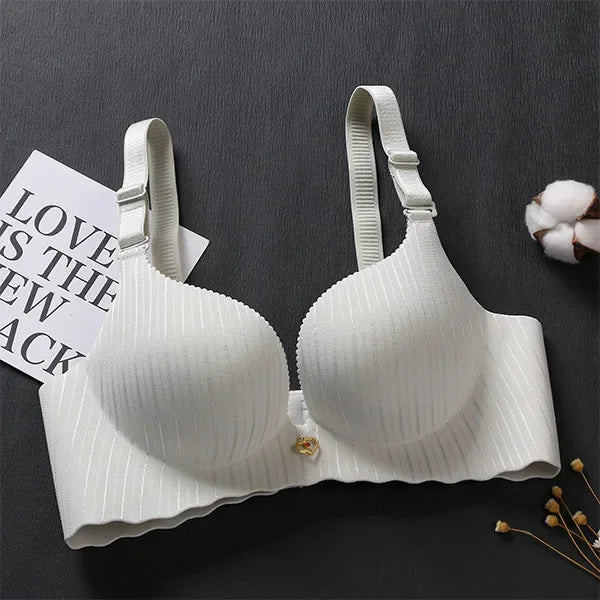 Bravellea Dual-Density Push-Up Bra - 6CM Lower Padded Wireless for Small Bust