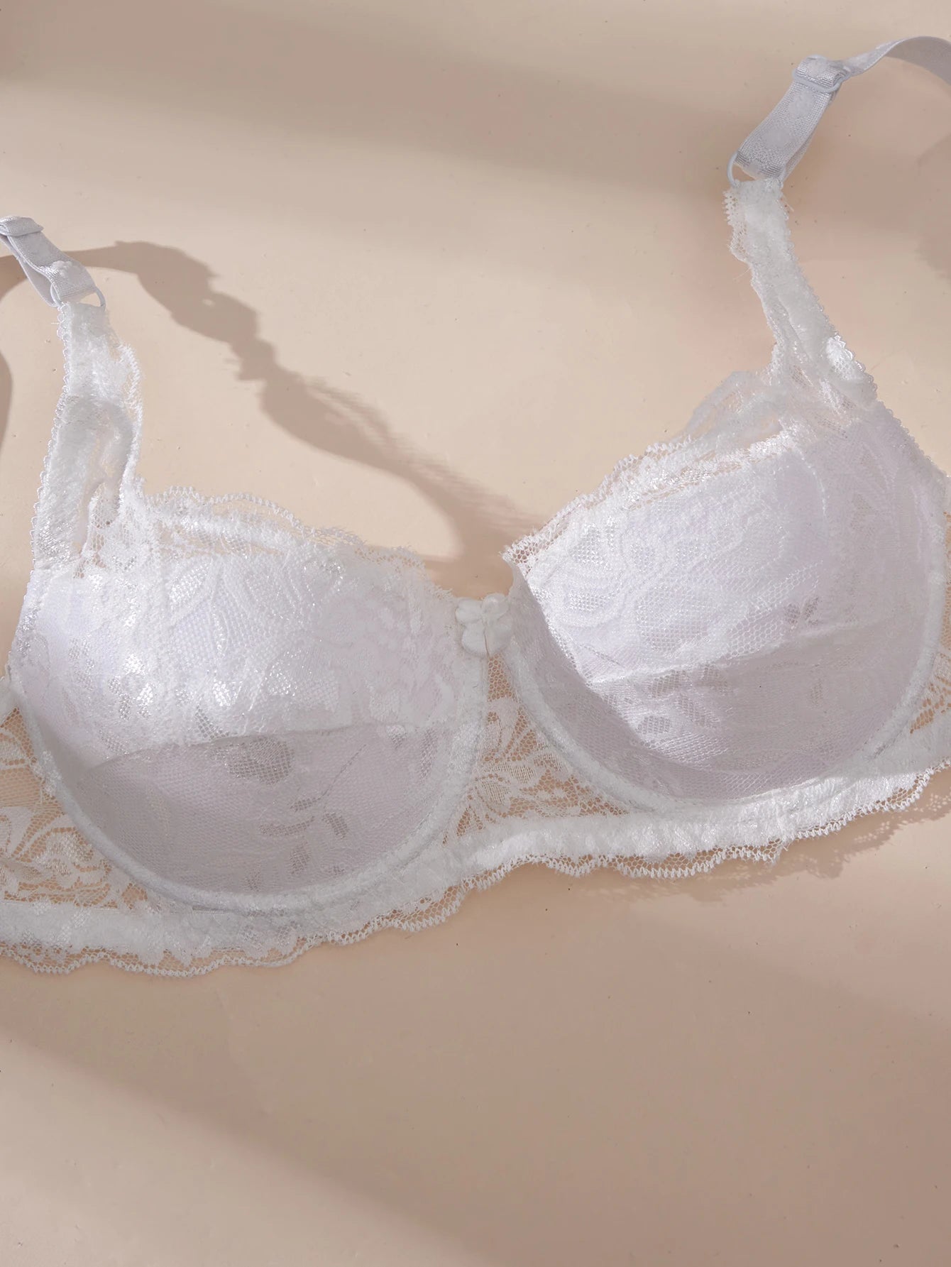 Bravellea 2-Piece Sexy Lace Bra Set - Thin Underwire Push-Up Adjustable