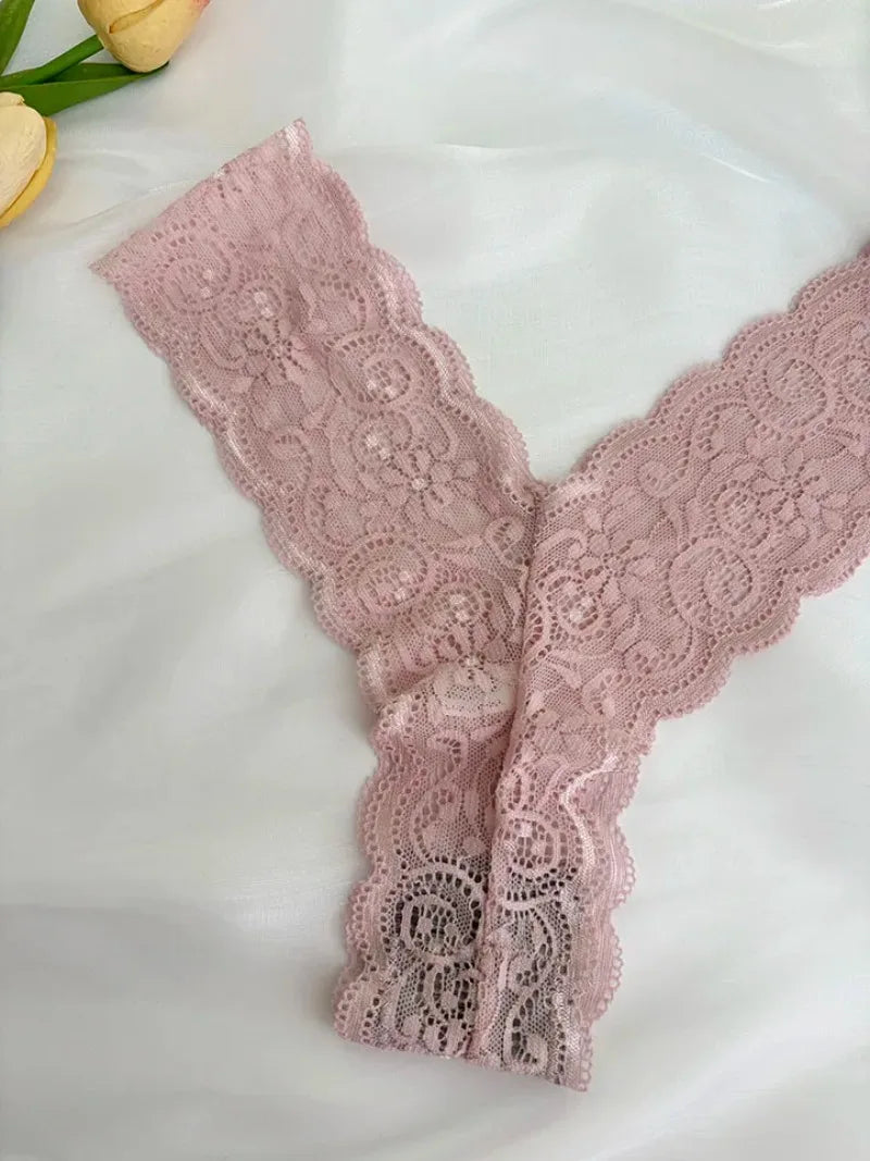 Bravellea Personalized Crystal Name Thong - Custom Text Lace G-String Gift.