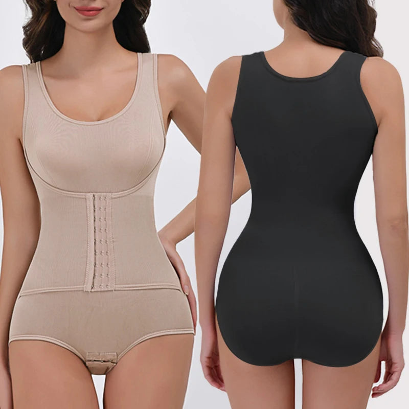 Bravellea Bodysuit Shapewear - Double Breasted Tummy Control Postpartum Corset