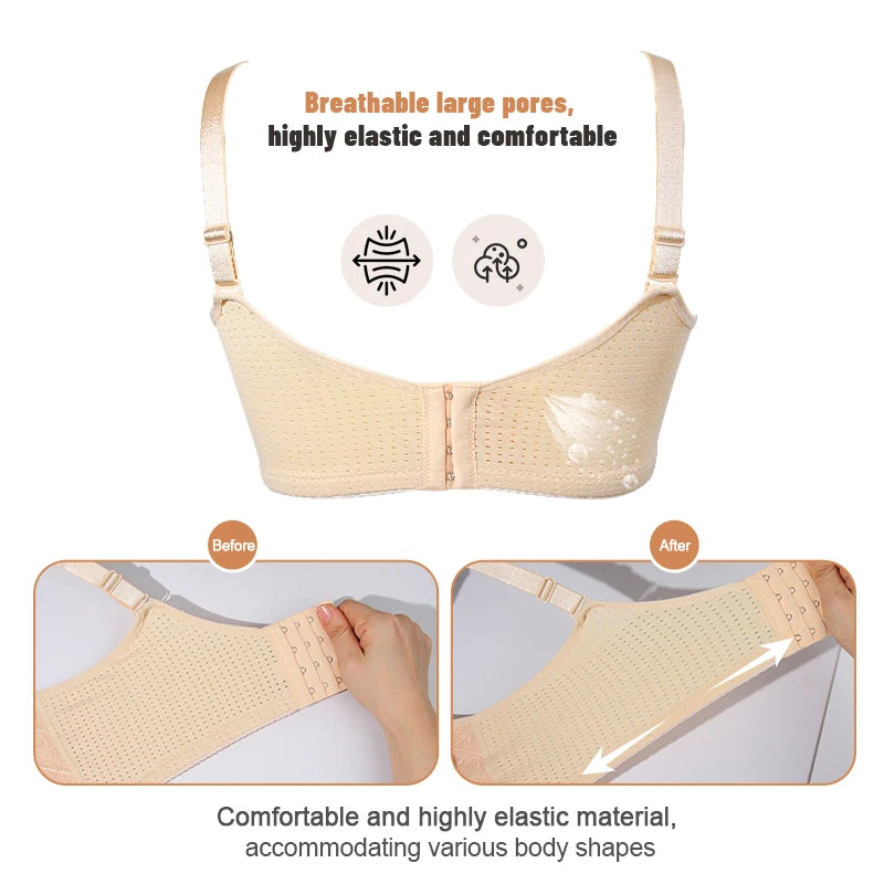 Bravellea Mastectomy Bra - Breathable Pocket with Breast Form Pads Included