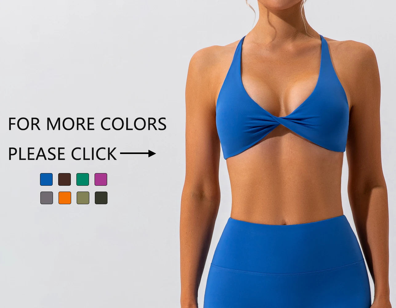 Bravellea Crease Sports Bra - Sexy Back Cross Breathable Running Top