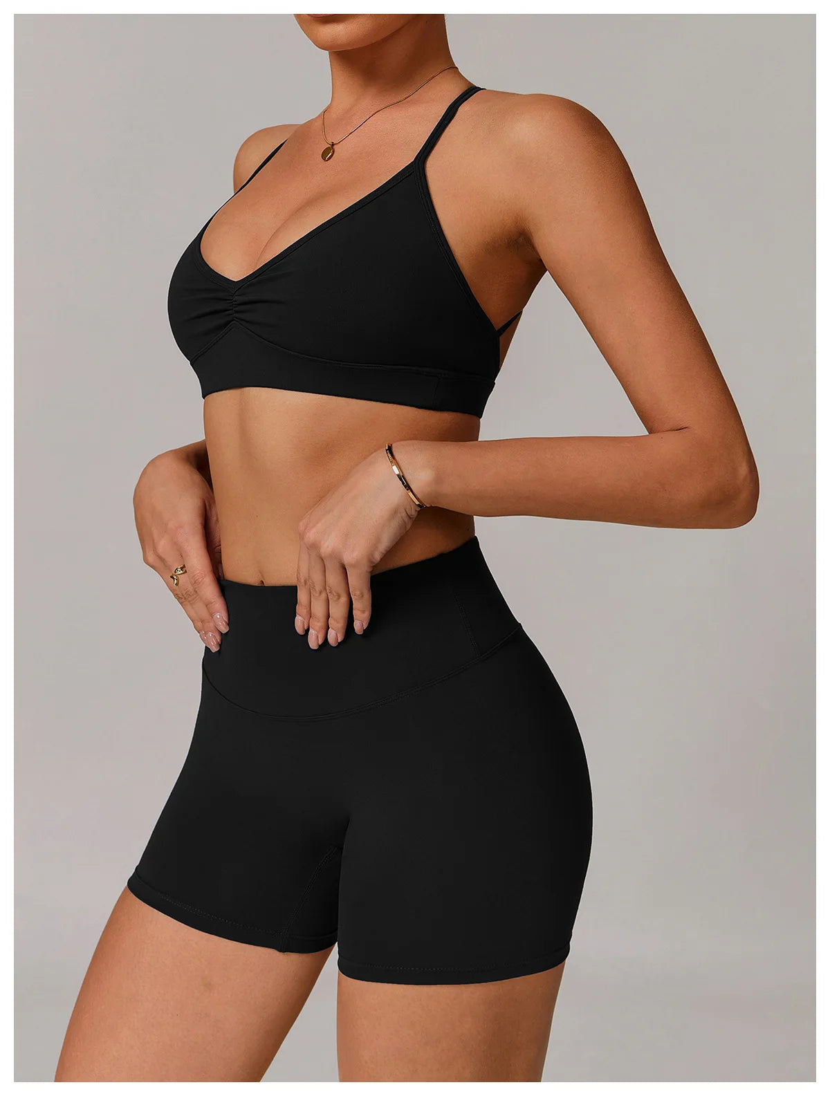 Bravellea Sexy Back Sports Bra - Shockproof High Support Quick-Drying Top