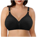 Bravellea Plus Size Wireless Bra - Full Coverage Lace C-F Cup 85-115