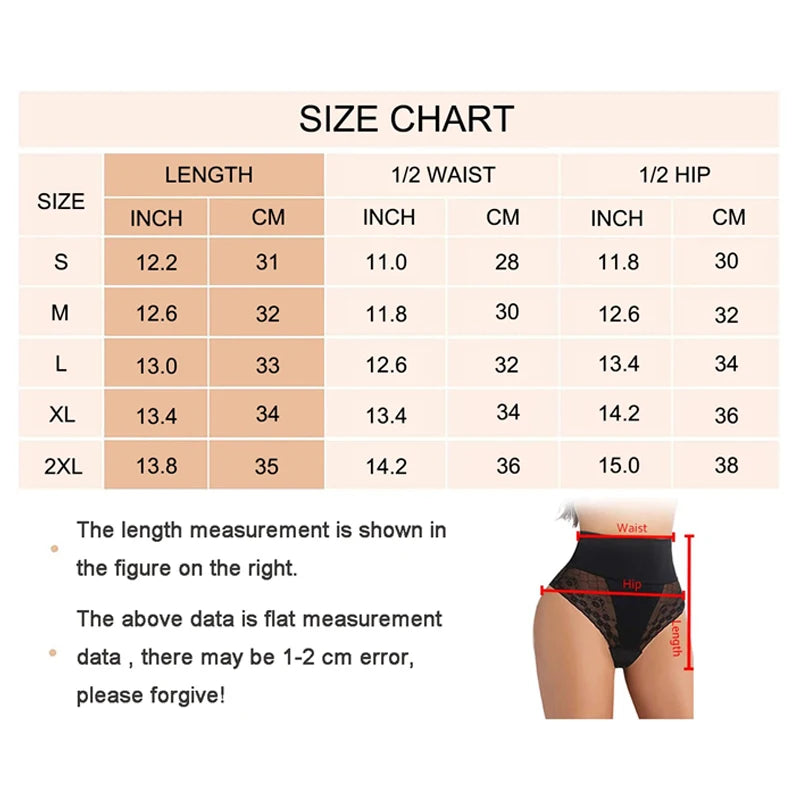 Bravellea Shapewear Thong Panties - High Waist Butt Lifter Body Shaper.