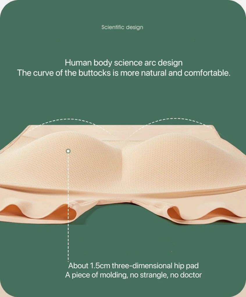 Bravellea Padded Butt Lifter Panties - Body Shaper Push Up Enhancer.