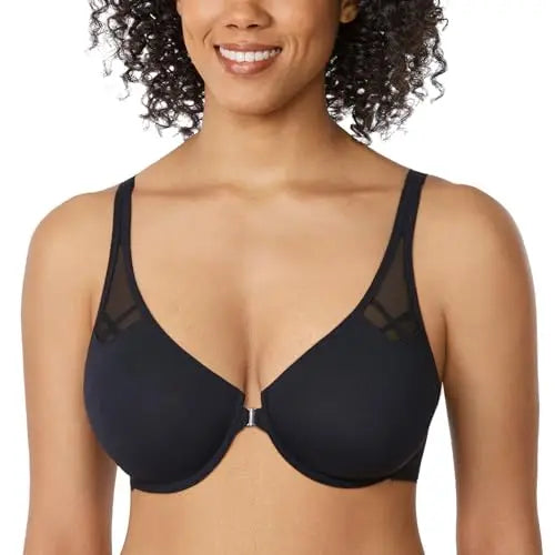 Bravellea Front Closure Racerback Bra - Plus Size Full Coverage Underwire