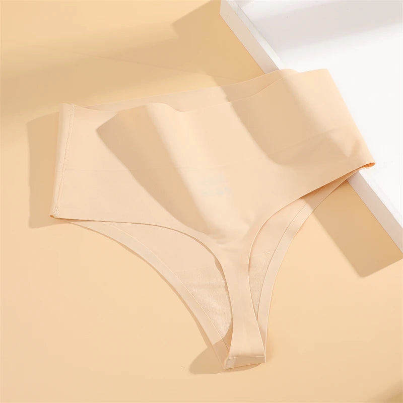 Bravellea Seamless Shapewear Thongs 3-Pack - High Waist Tummy Control.