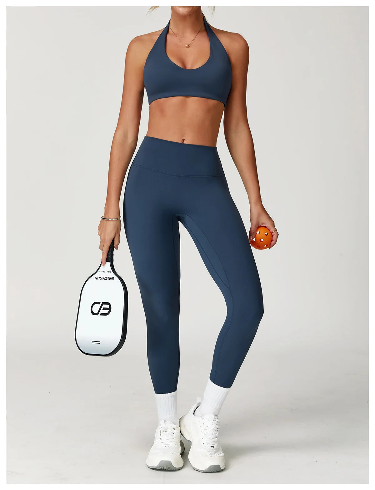 Bravellea Push-Up Sports Bra - Fitness Halter Yoga Shockproof Gym Top