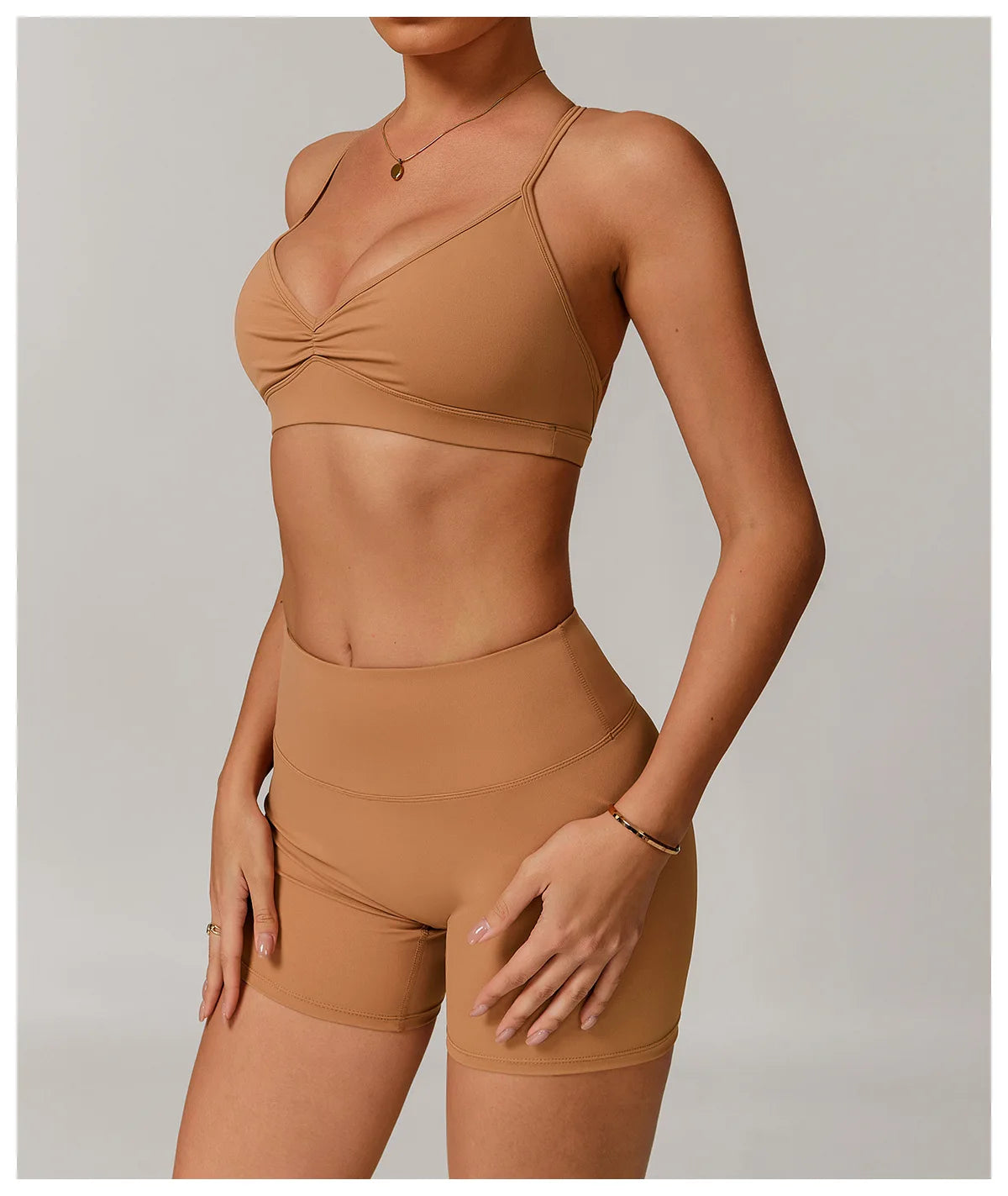 Bravellea Sexy Back Sports Bra - Shockproof High Support Quick-Drying Top