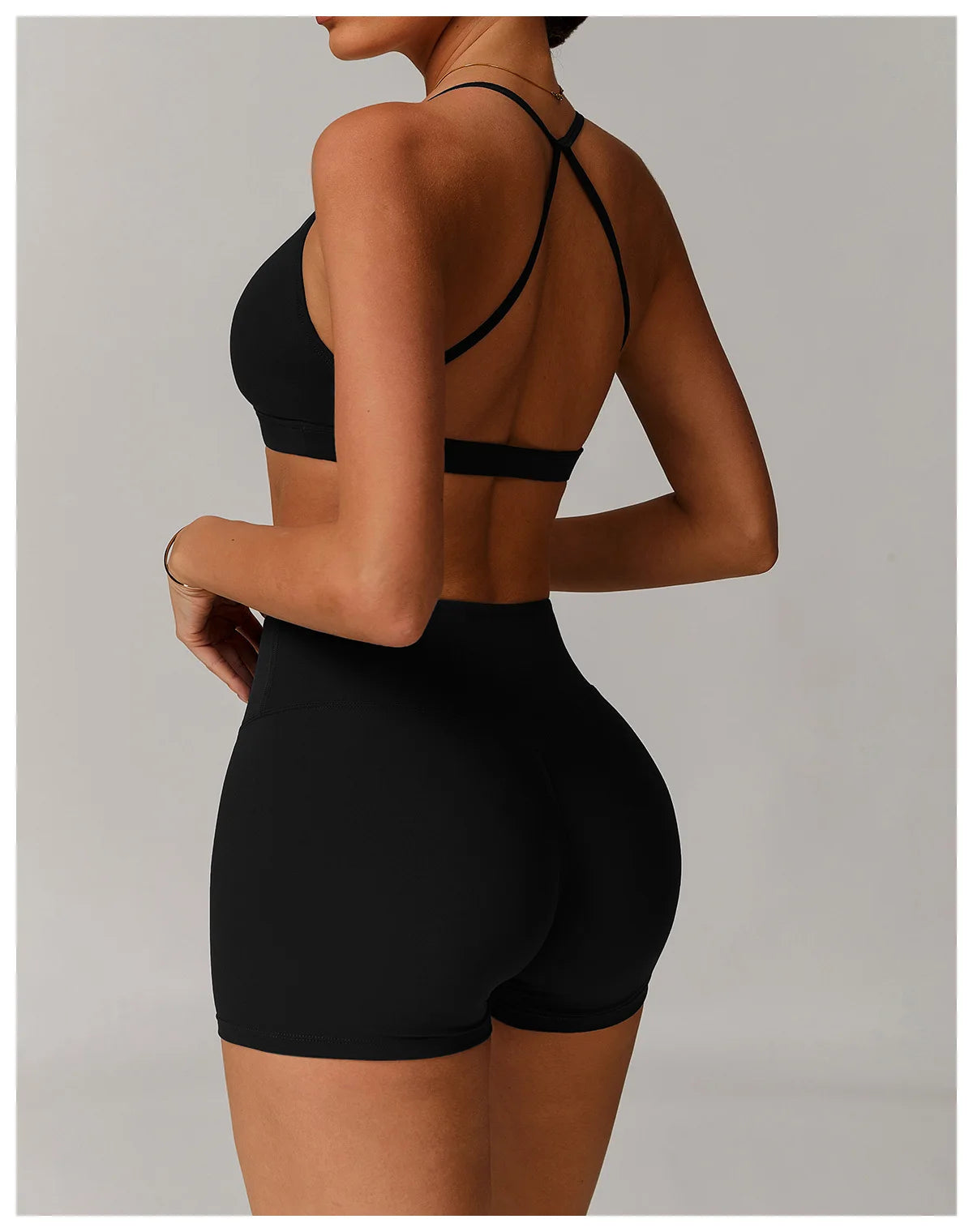 Bravellea Sexy Back Sports Bra - Shockproof High Support Quick-Drying Top