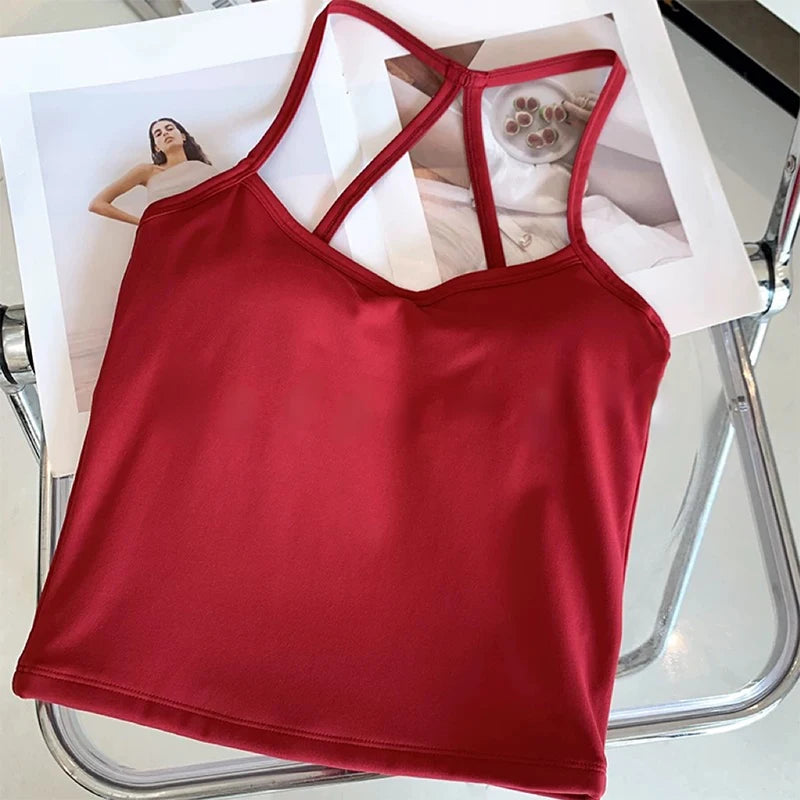 Bravellea Slim Fit Nude Sports Bra - Yoga Fitness Vest Pilates Top