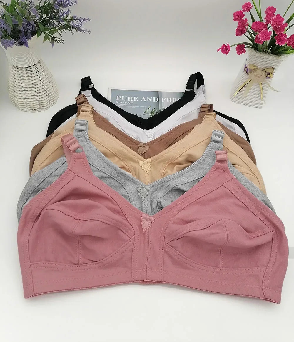 Bravellea Plus Size Wireless Bra - Full Coverage Lace C-F Cup 85-115