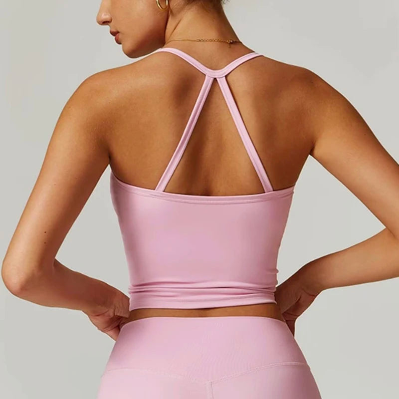 Bravellea Slim Fit Nude Sports Bra - Yoga Fitness Vest Pilates Top