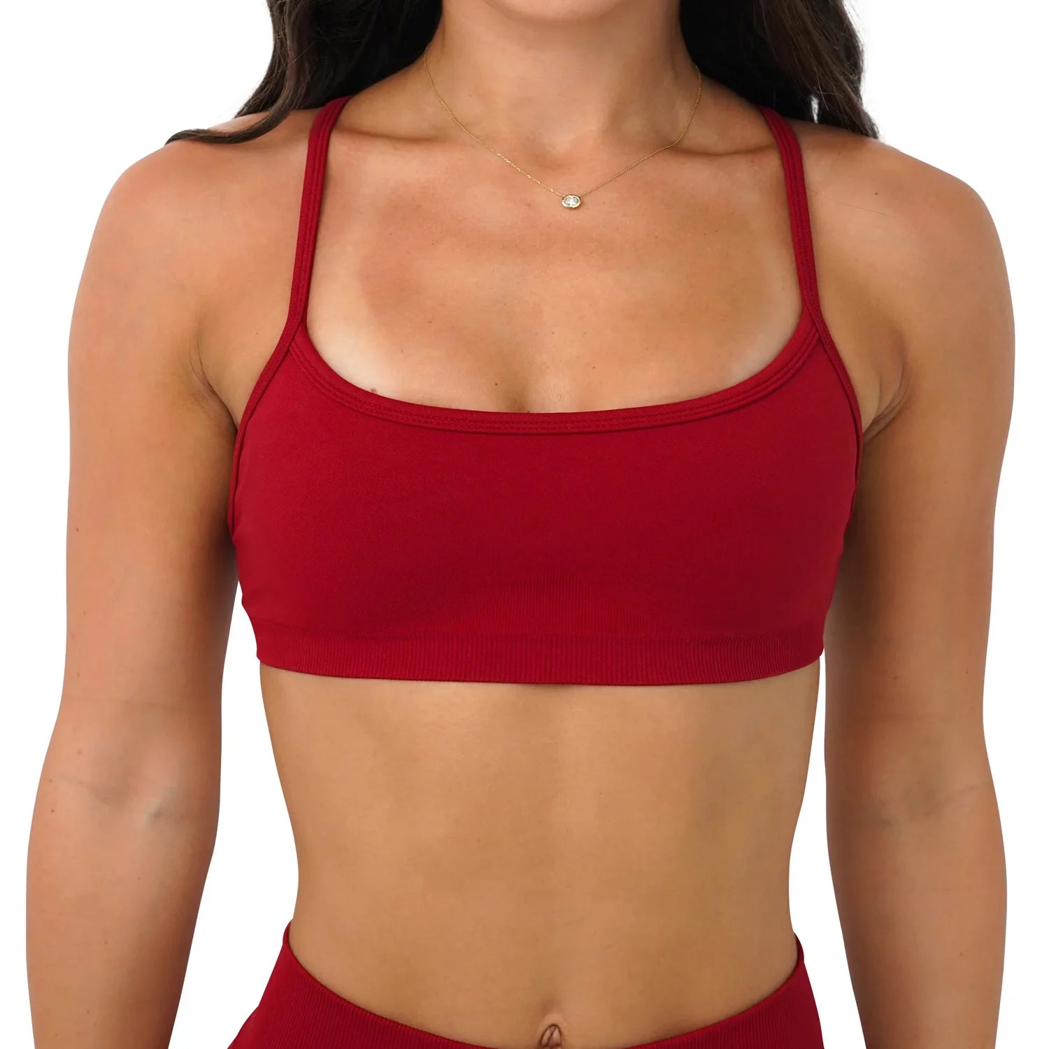 Bravellea Seamless Yoga Bra - 3-Way Convertible Strap with Removable Pads