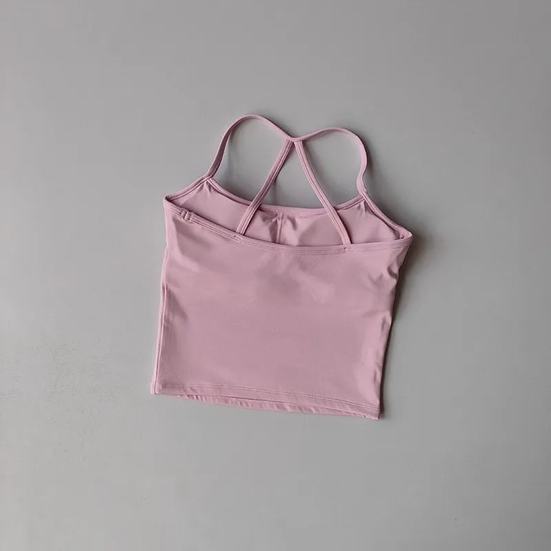 Bravellea Slim Fit Nude Sports Bra - Yoga Fitness Vest Pilates Top
