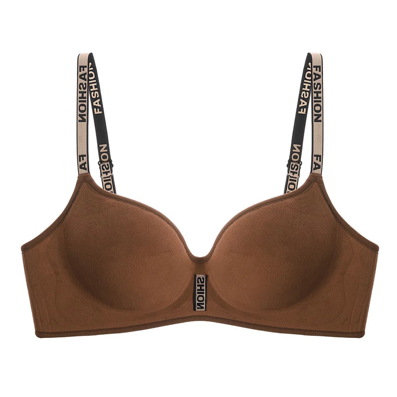 Bravellea Flannel Winter Bra - Wireless Thick Warm Push-Up Bralette