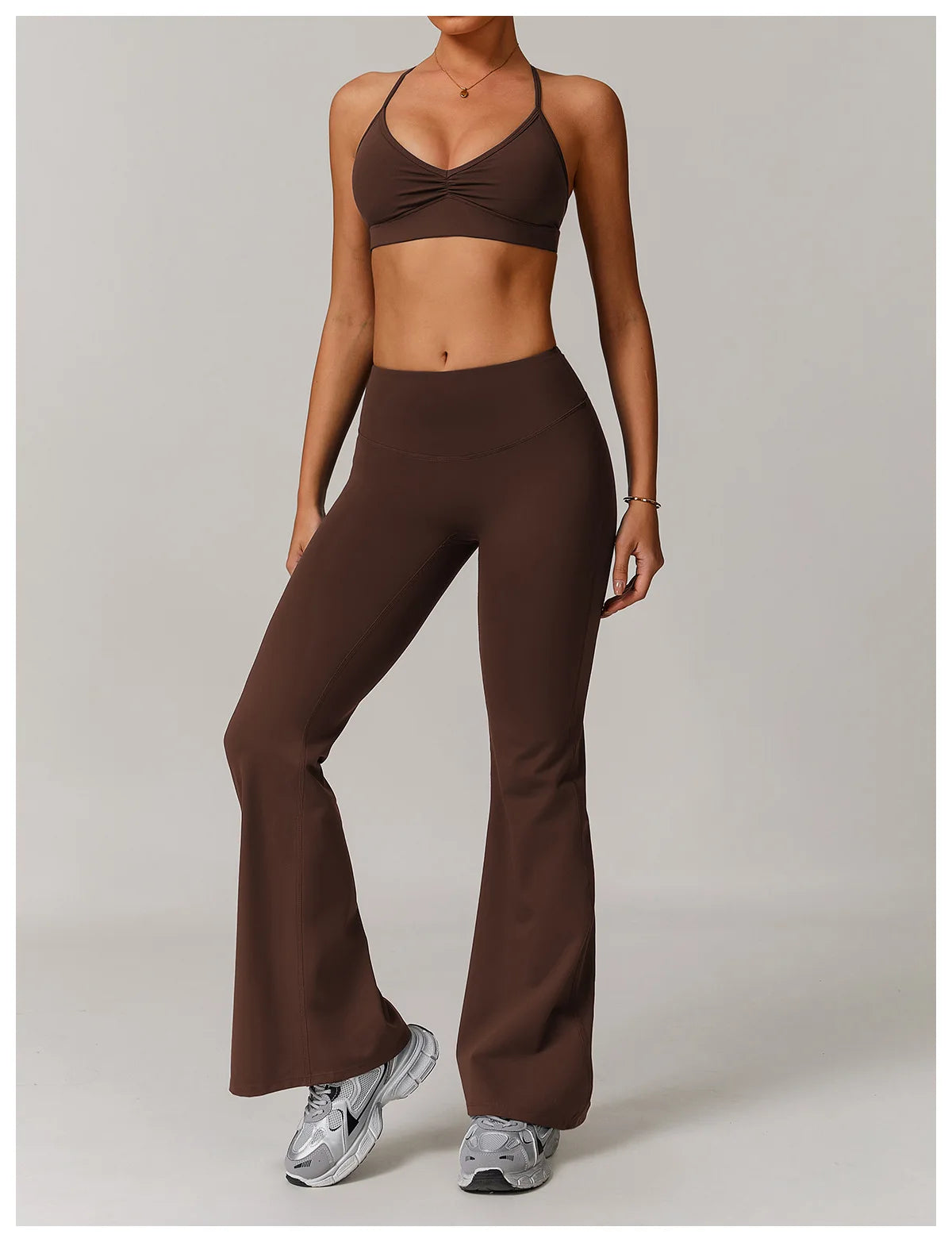 Bravellea Sexy Back Sports Bra - Shockproof High Support Quick-Drying Top