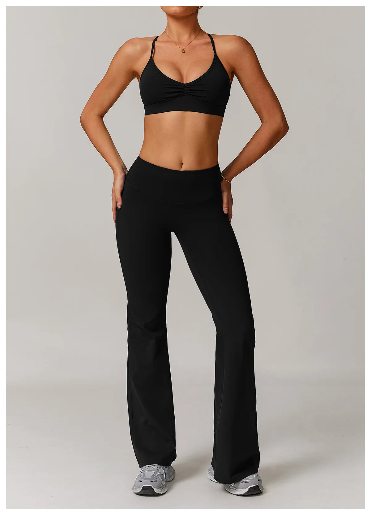 Bravellea Sexy Back Sports Bra - Shockproof High Support Quick-Drying Top