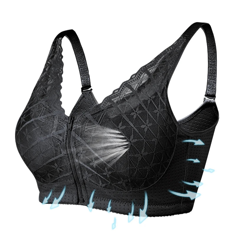 Bravellea Mastectomy Bra - Breathable Pocket with Breast Form Pads Included