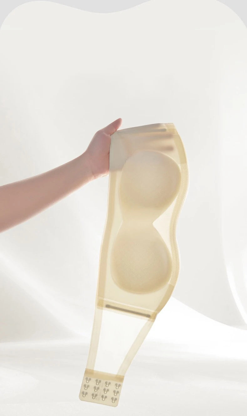 Bravellea Strapless Adhesive Bra Set - Push-Up Non-Slip Invisible 2pcs