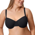 Bravellea Plus Size Balconette Bra - Full Coverage Seamless Unlined Underwire