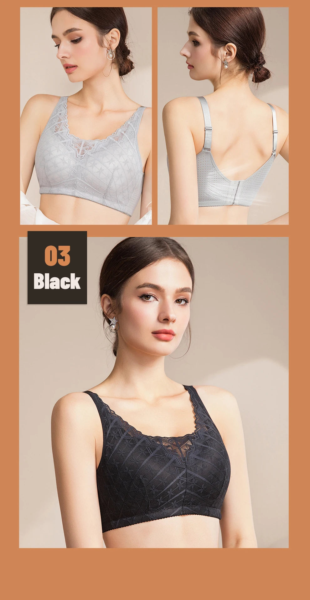Bravellea Mastectomy Bra - Breathable Pocket with Breast Form Pads Included