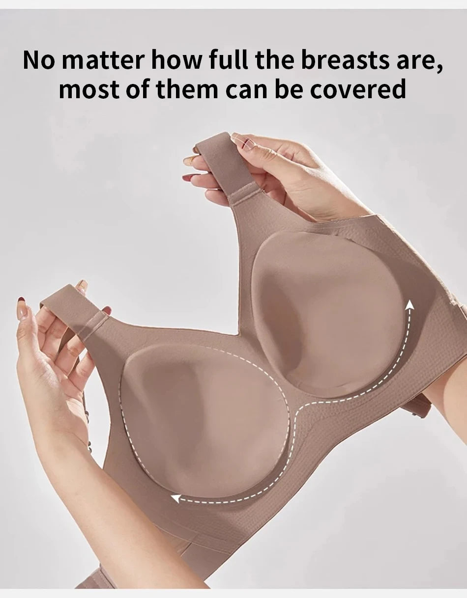 Bravellea Seamless Wireless Bra - Thin Style Anti-Sagging Push-Up 1-2 Pack
