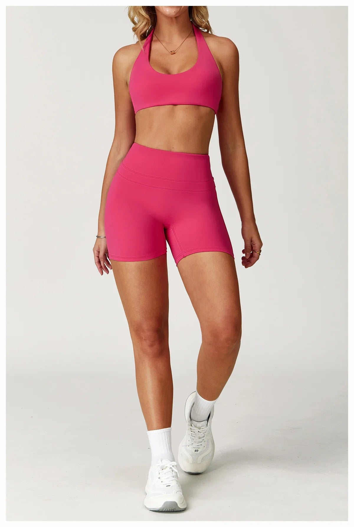 Bravellea Push-Up Sports Bra - Fitness Halter Yoga Shockproof Gym Top