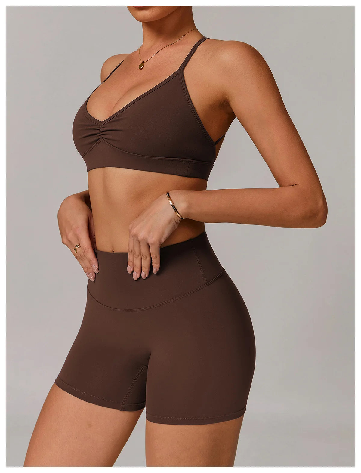 Bravellea Sexy Back Sports Bra - Shockproof High Support Quick-Drying Top
