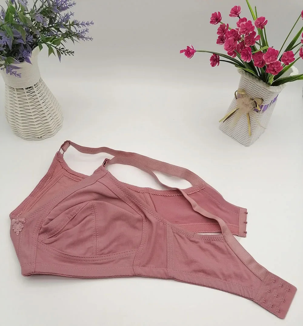 Bravellea Plus Size Wireless Bra - Full Coverage Lace C-F Cup 85-115
