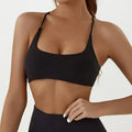 Bravellea Solid Color Yoga Bra - High Strength Tight Fit Training Top
