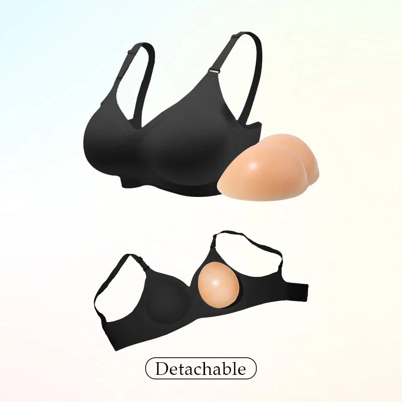 Bravellea Silicone Breast Form Bra - Crossdresser B-E Cup Detachable Cosplay